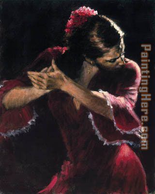 flamencov painting - Flamenco Dancer flamencov art painting